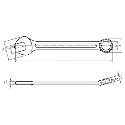 Ключ гаечный комбинированный,10х10 КЗСМИ